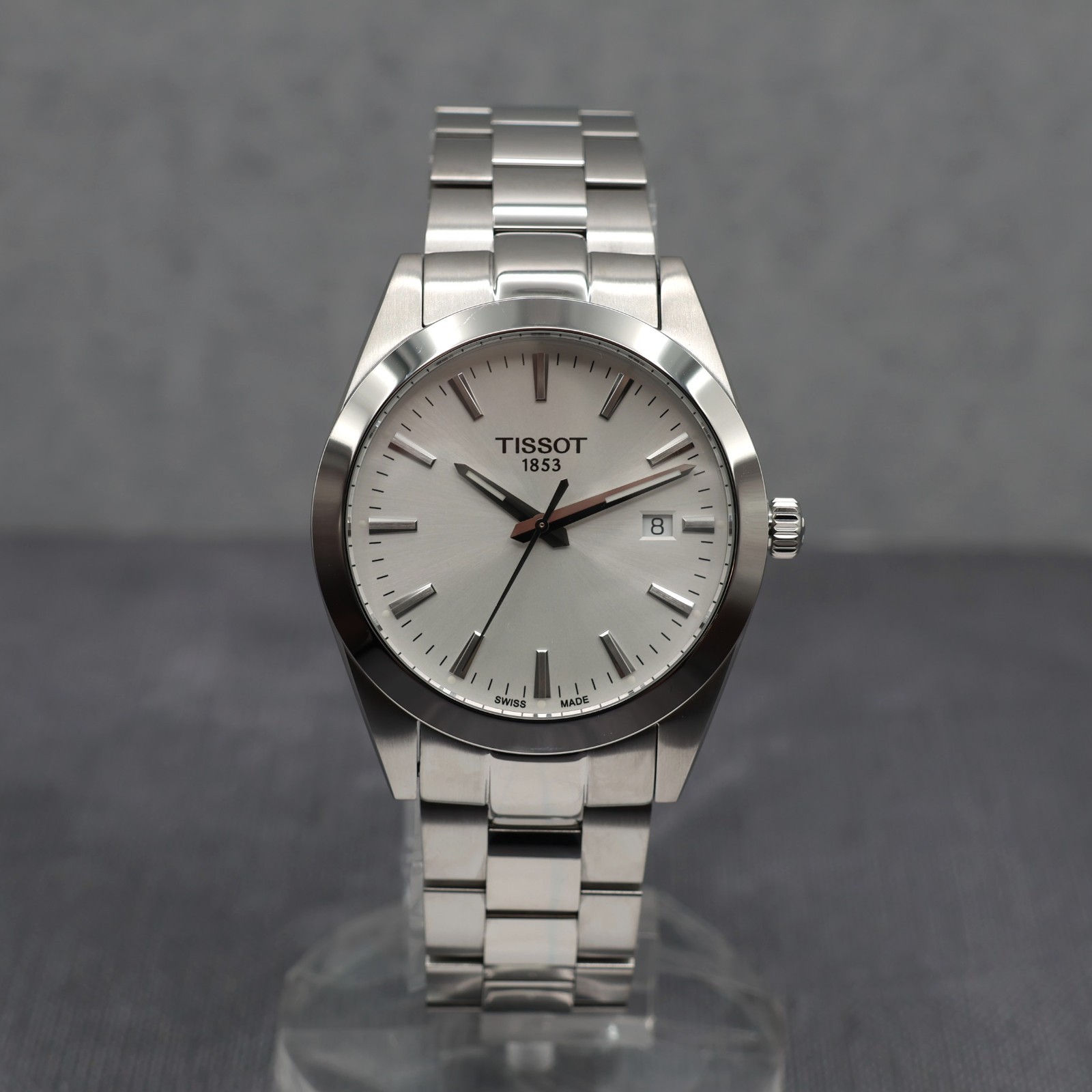 Tissot Gentleman 40mm Silver Dial Swiss Quartz Sapphire Watch T127.410.11.031.00
