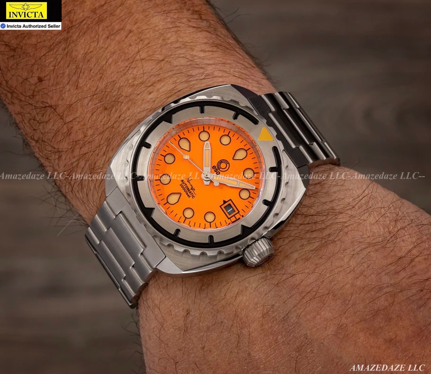 New Esoteric Bathyal NARANJA 44mm Miyota 9015 Auto Sapphire 600m Diver SS Watch