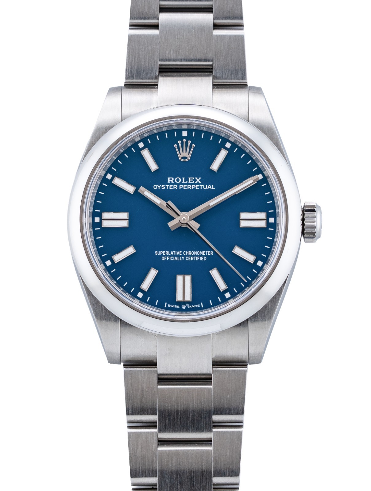 Rolex Oyster Perpetual 41 Stainless Steel w Newest ‘MED’ Blue Dial – Ref 134300