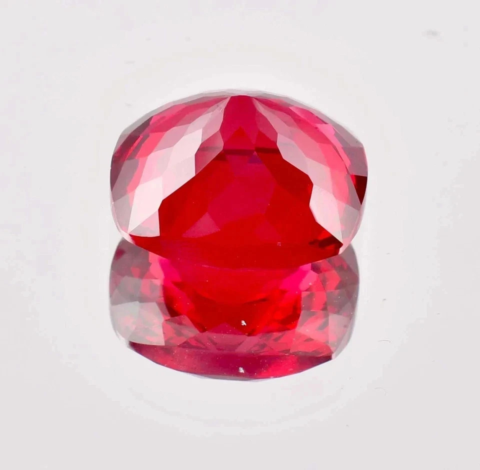 Natural Burmese 28 Ct Ruby Blood Red Cushion Cut AGL Certified Loose Gemstone