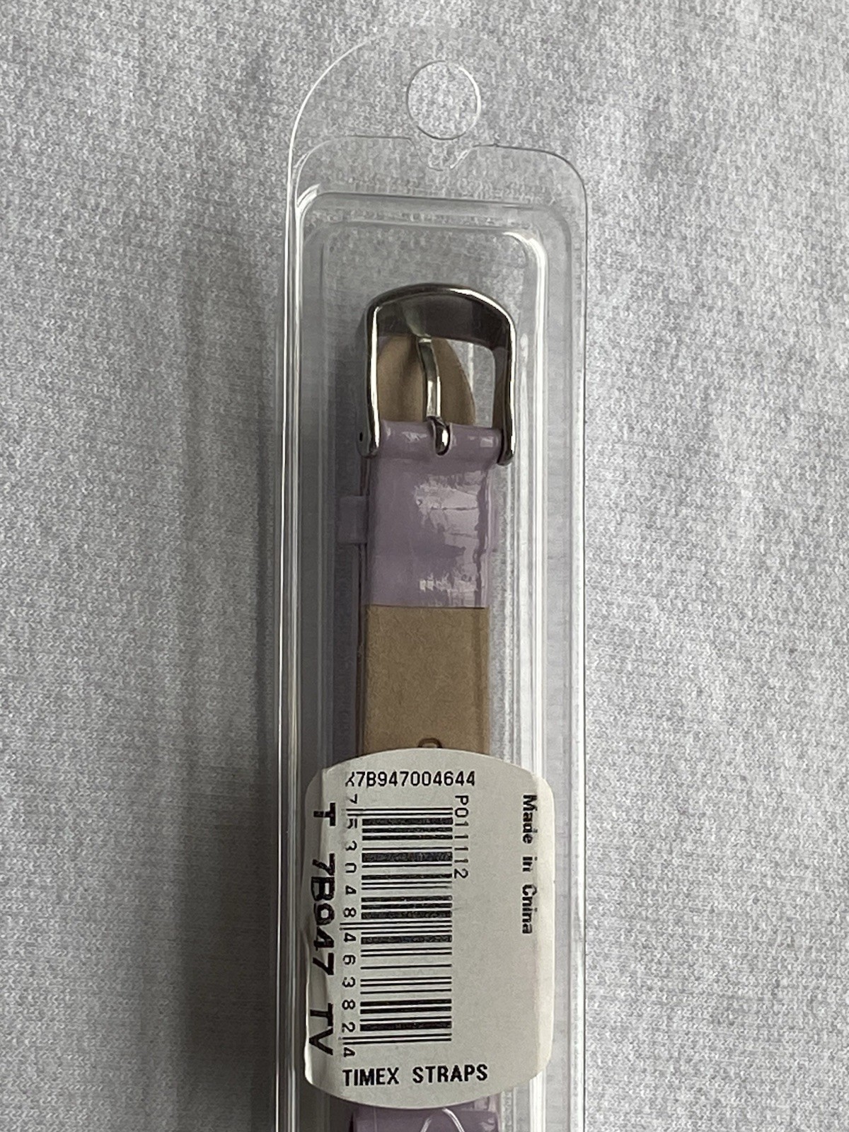 NEW Timex T7B947 TV Two-Piece Patent Leather Wristwatch Band Purple Strap