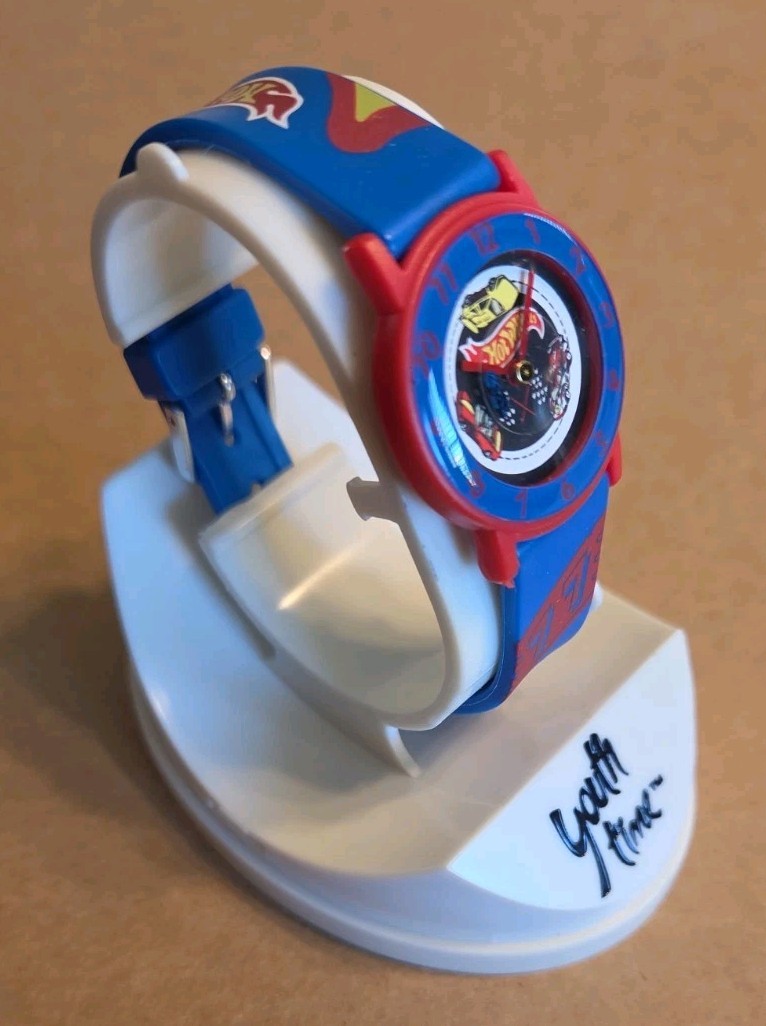 Hot Wheels Watch 1992 In Plastic Case “Youth Time” Hot Kids Brands