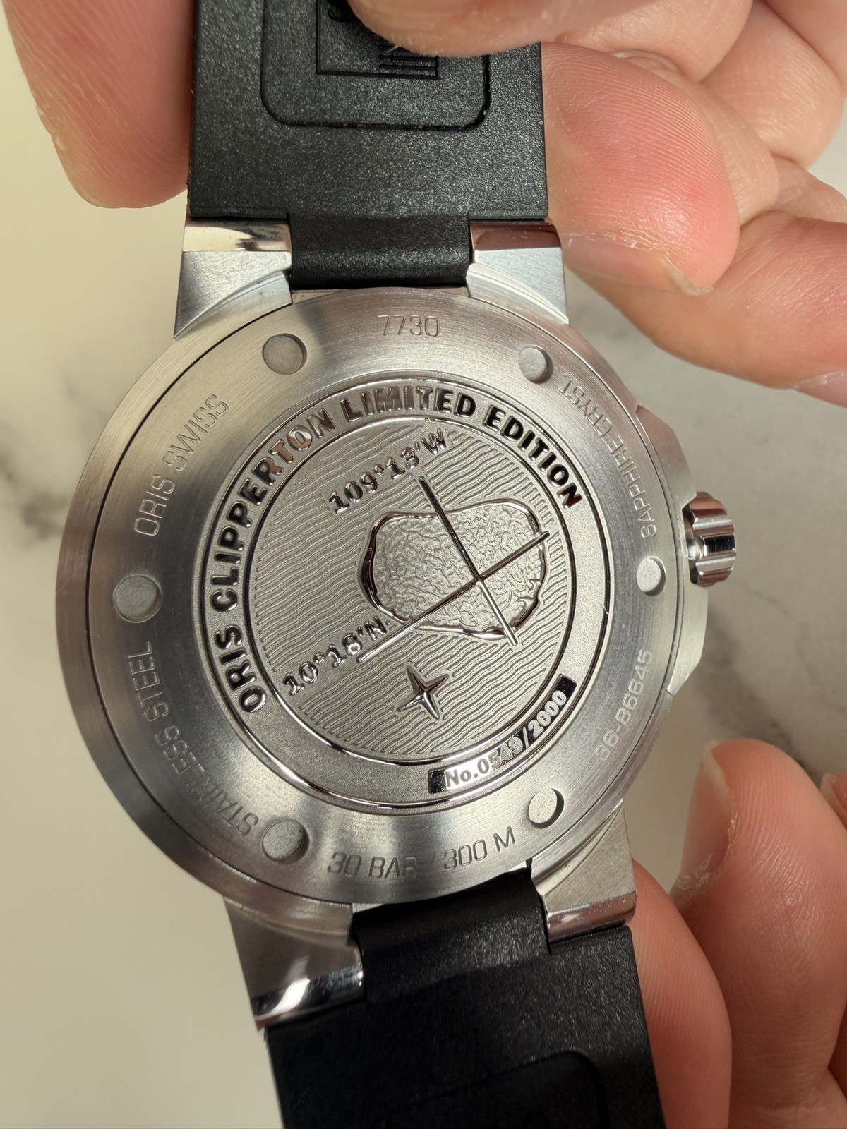Oris Aquis Watch Special Edition Clipperton Model. Excellent Condition
