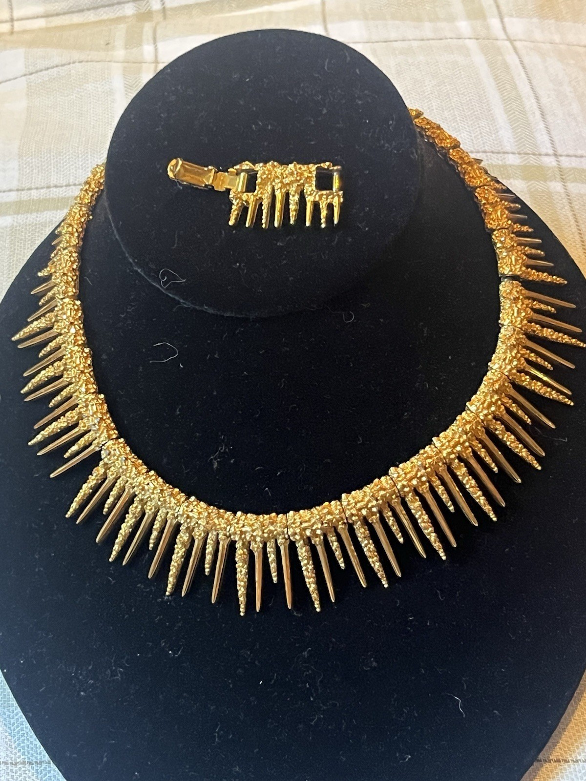 Vintage Marcel Boucher Gold Tone Necklace AS IS