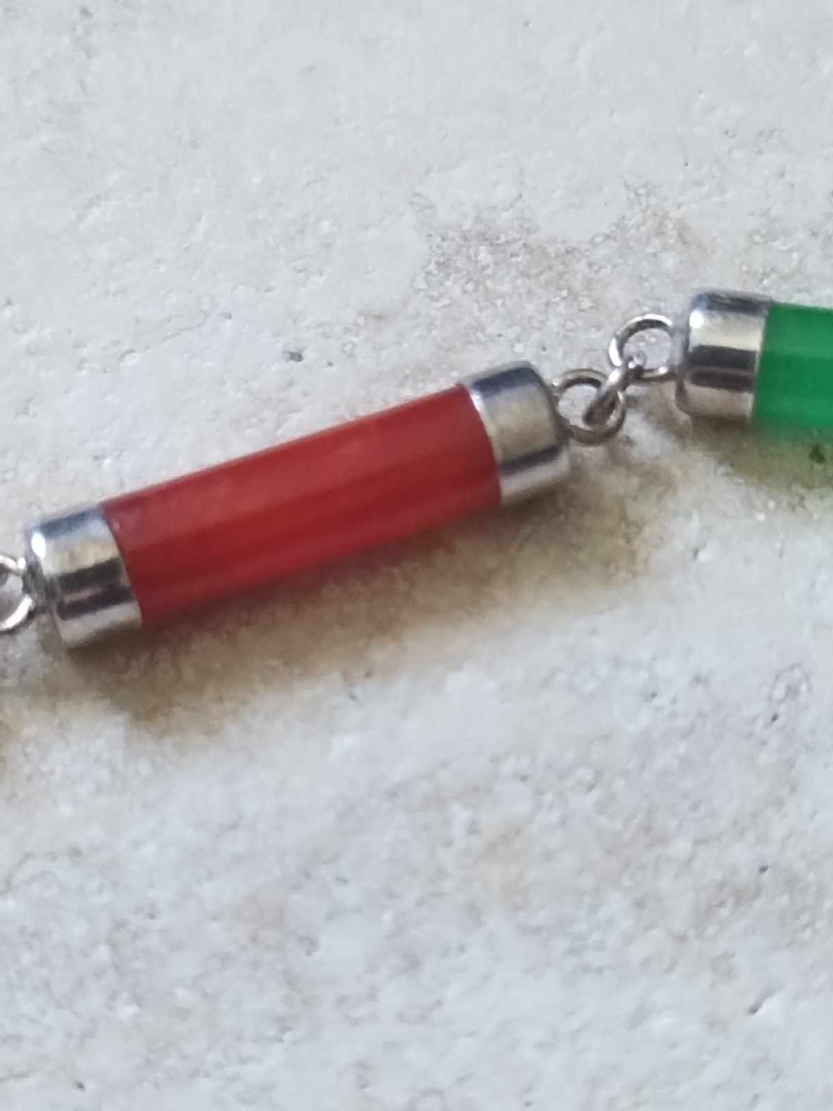 Multi-Stone 925 Sterling Silver Tube Cylinder Link Bracelet