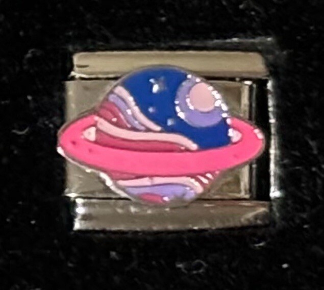 Universe Wholesale Italian Charm Enamel Link 9MM K45-2 Rare