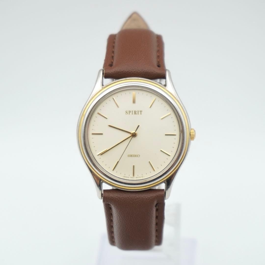 [New Battery] SEIKO SPIRIT 7N01-6370 Quartz Men’s Watch