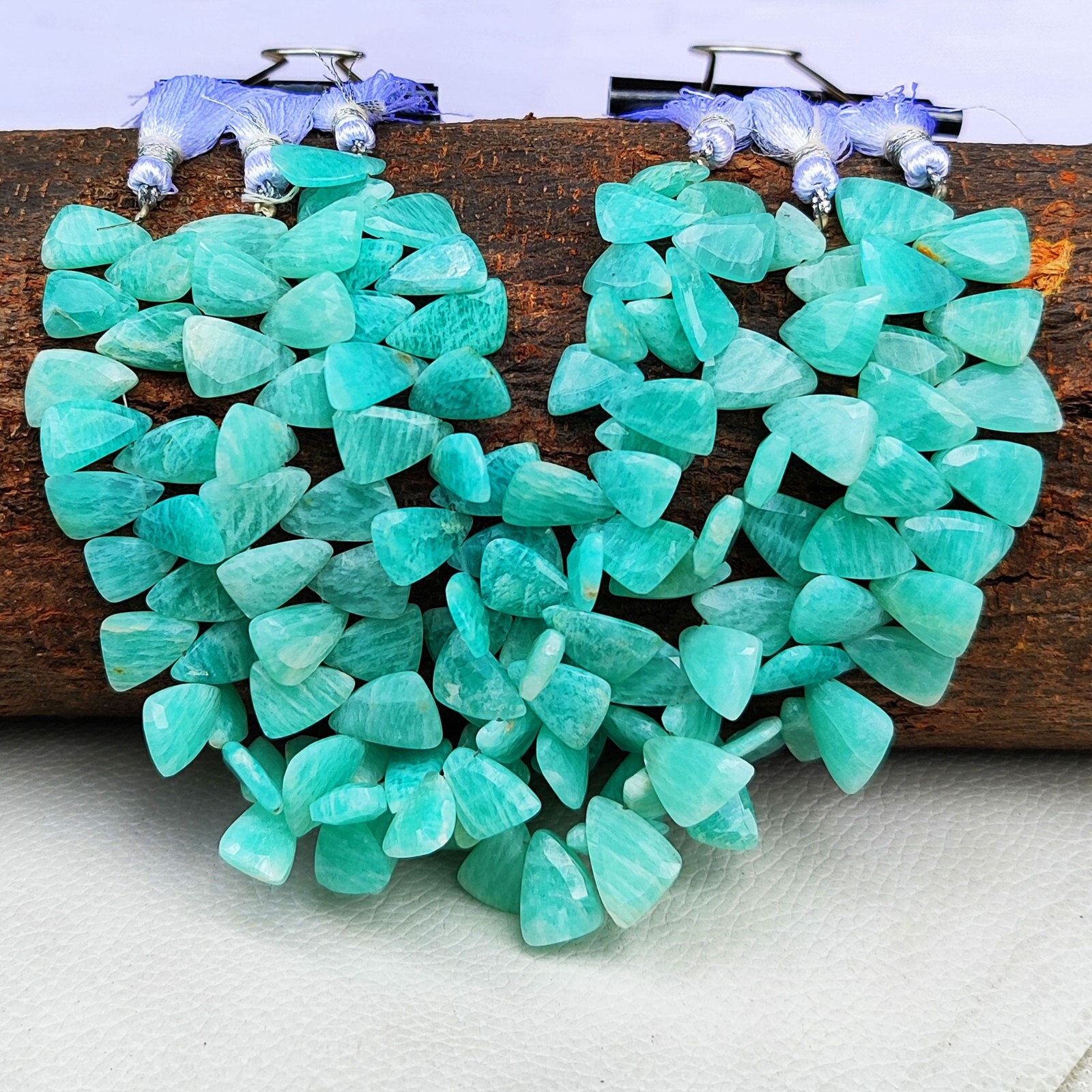 Natural Amazonite Gemstone 12×7 to 13×8 mm Faceted Sail Shape Beads 7″ Strand