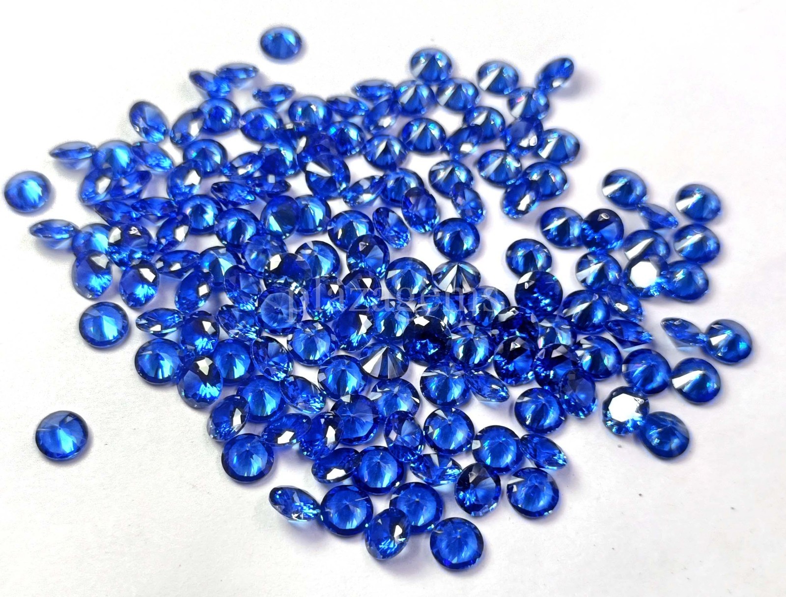 Rare 4 Pcs Natural Blue Sapphire Round Shape EGL Certified Loose Gemstone 5OSP