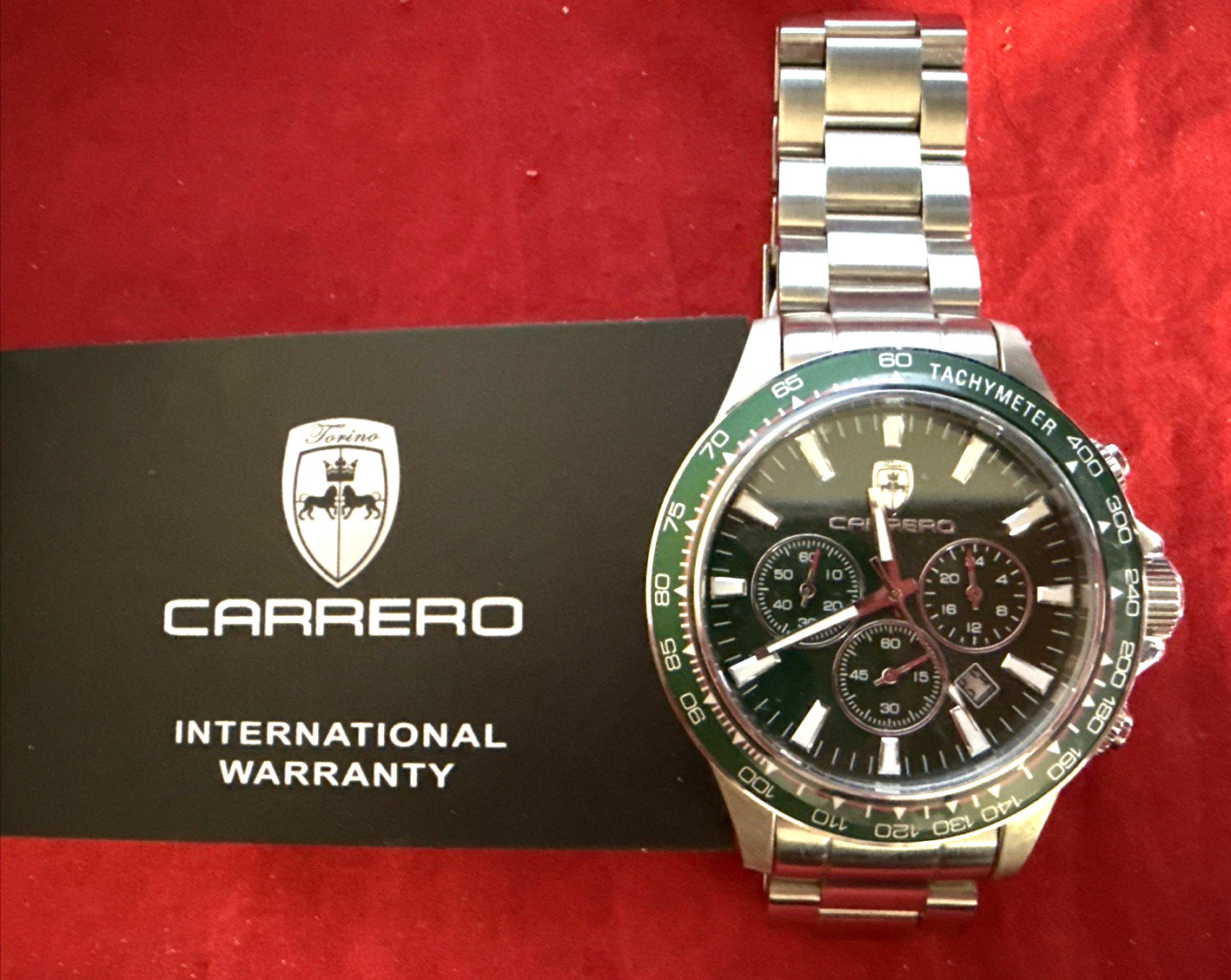 Carrero Subaquatic Green Dial, Bezel Chrono ref. CS866GNRD