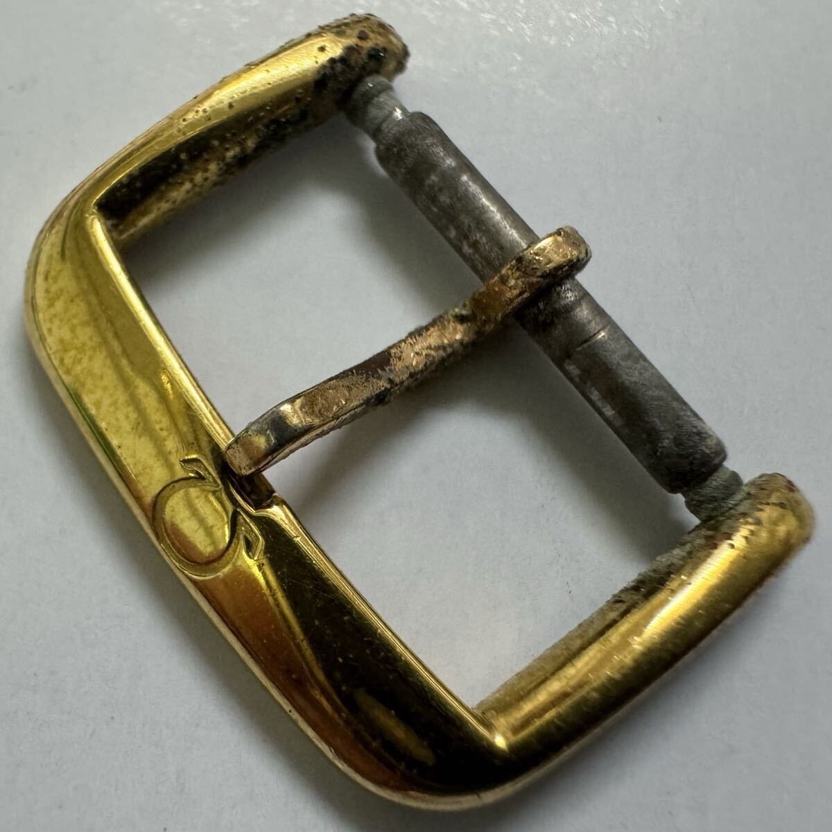 Genuine OMEGA 16mm Buckle Gold Plated Pin Buckle Watch Part GP #147
