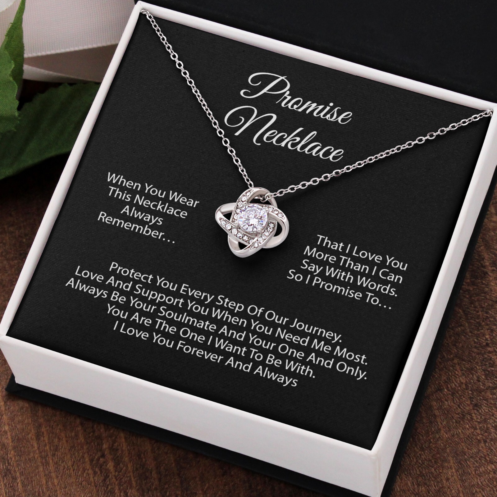 Promise Necklace For Soulmate, Valentine Gift, Birthday Gift, Anniversary Gift