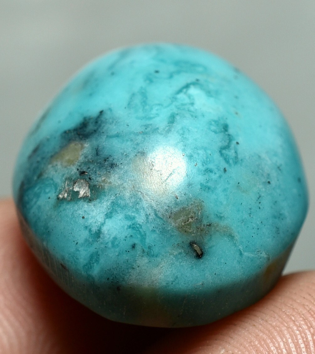45.25 CT Mesmerizing Natural Blue Turquoise Feroza 100% Irani Cabochon Gemstone