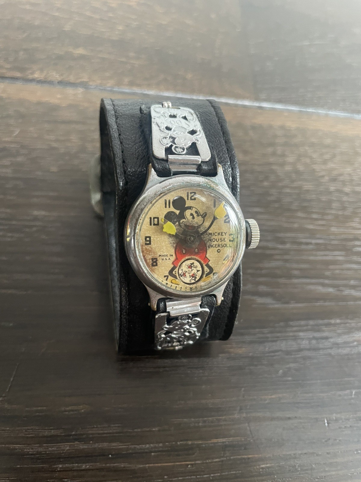 Original 1930’s Ingersoll Mickey Mouse Wrist Watch – Working/For Restoration