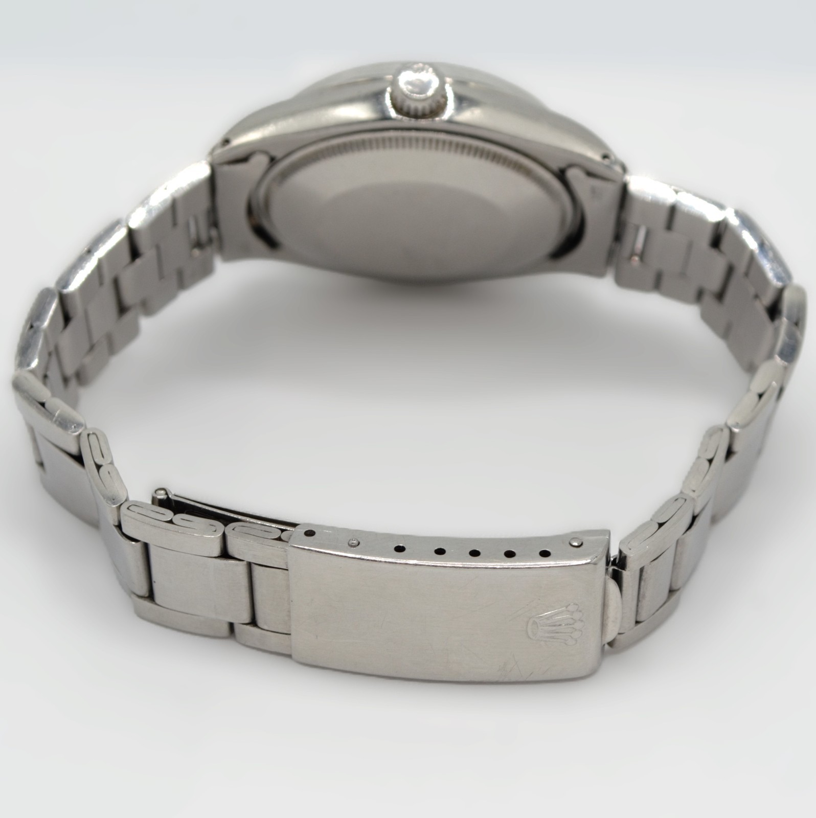Vintage Rolex Air-King Precision Steel Pale Violet Sunburst Dial 34mm Ref. 5500