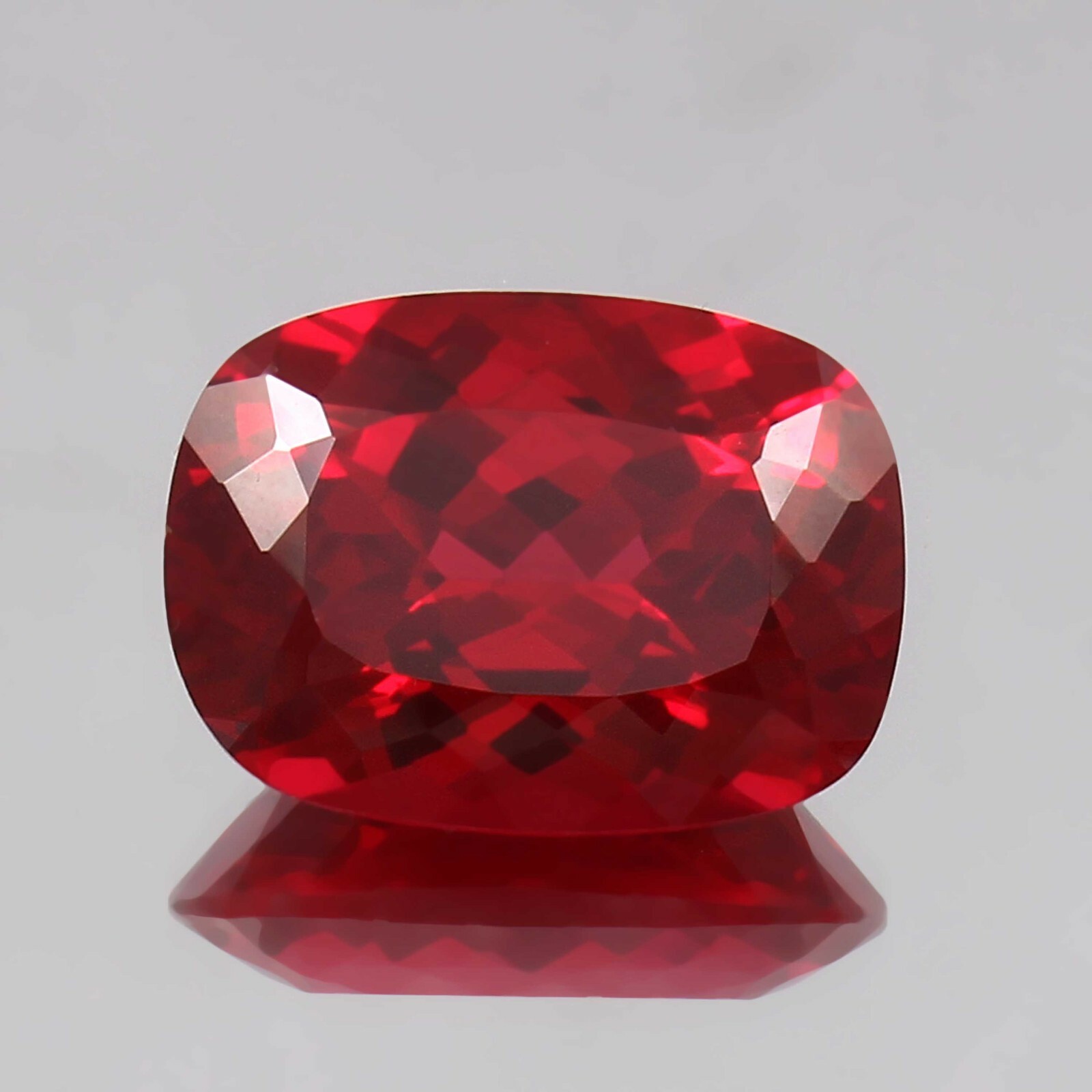 Natural Mozambique Blood Red Ruby Cushion Loose Cut Gemstone 20x15x10 MM