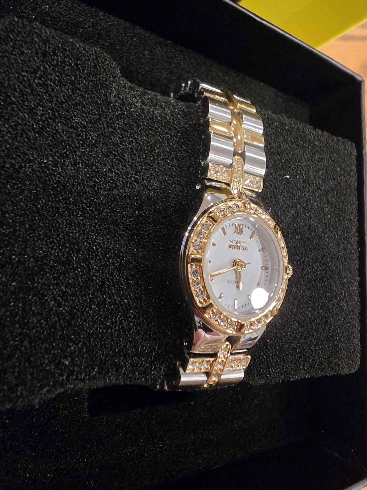 Invicta Women’s Wildflower Two tone/White Dial 21.5mm Gold/SS 0133 New!!