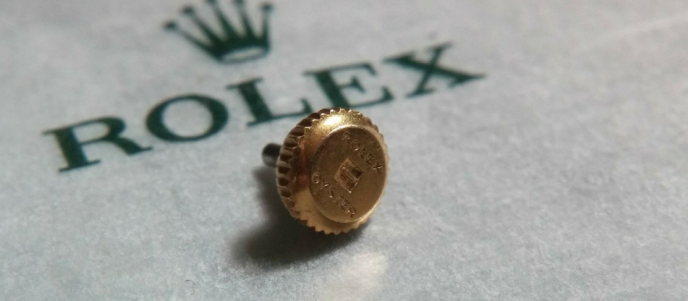 Genuine 18k Yellow Gold 5015 Rolex Oyster Bubbleback Crown Part 5.2mm