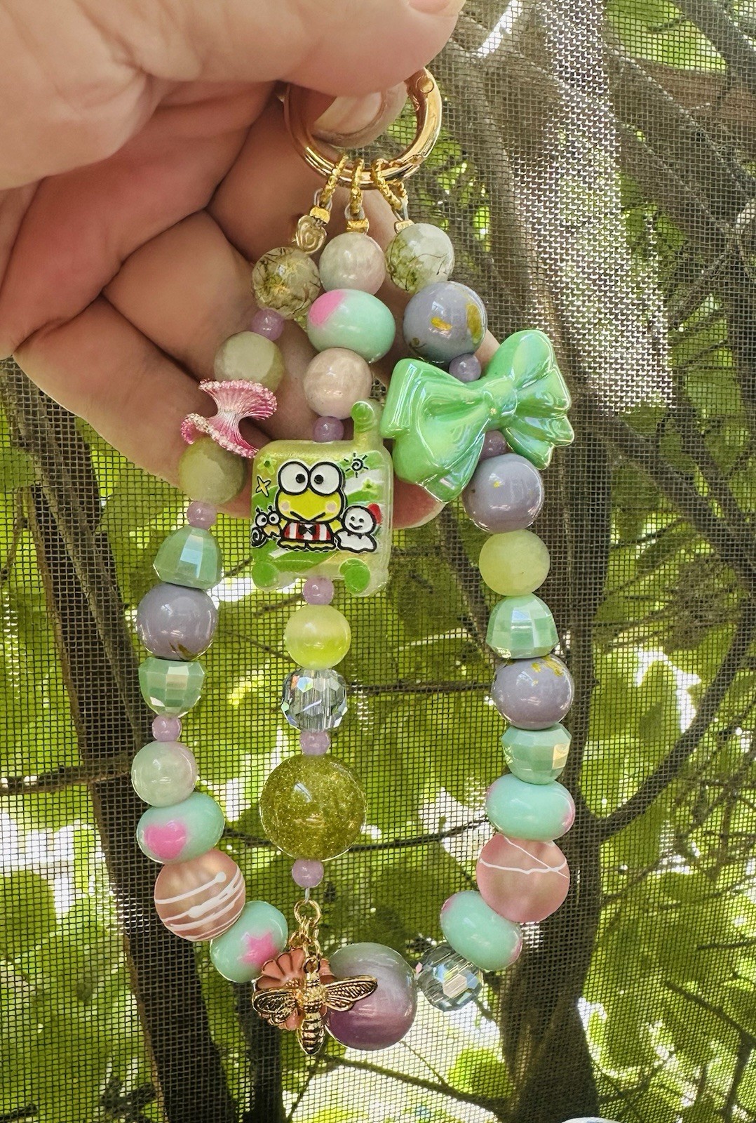 Multicolor Stackable Beaded Charm Bracelet Dangle Cartoon Animals Flowers