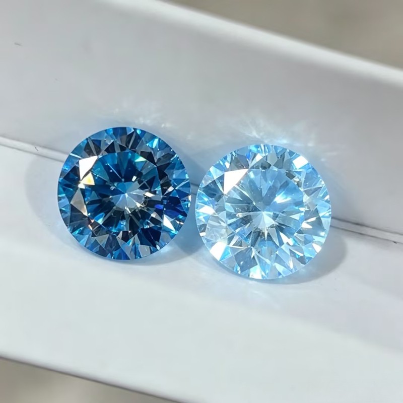 VVS1 Moissanite Loose Round Cut 0.5-3ct Four Colors Handmade Jewelry Supply GRA