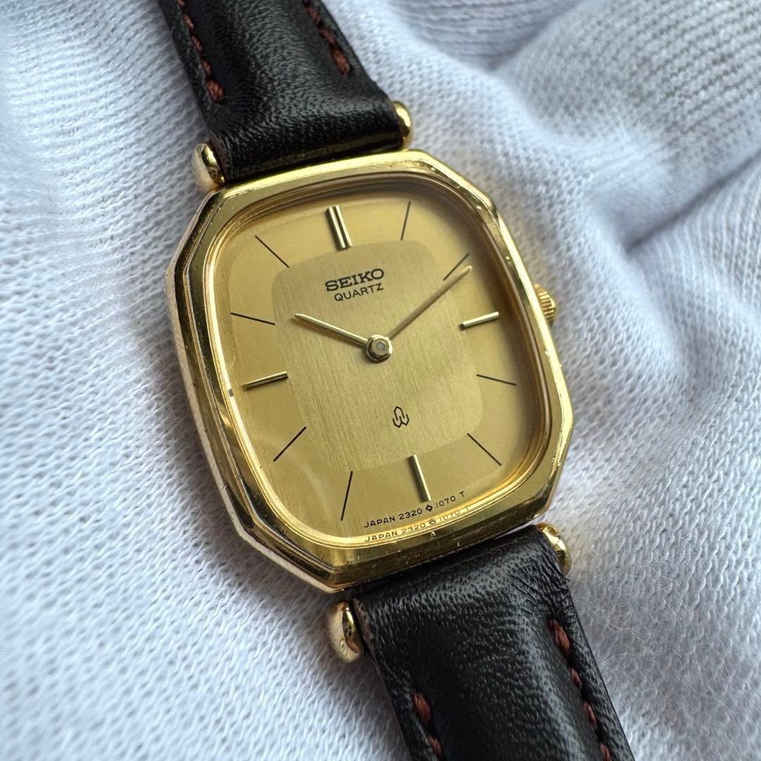 [New Battery] SEIKO Vintage Ladies’ Watch with Gold Dial