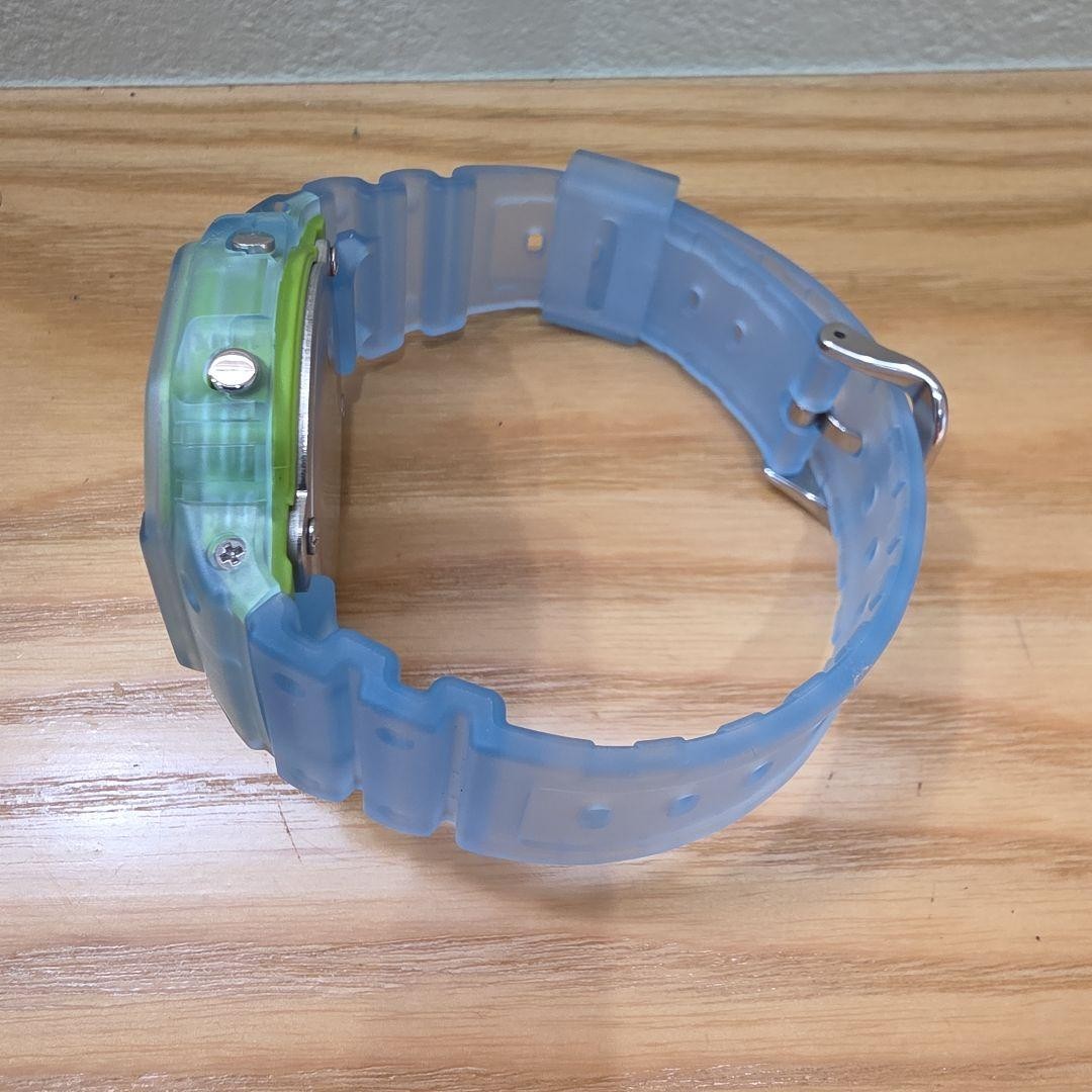 Casio DW5600LS2JF G SHOCK Digital Watch Light Blue Transparent Bezel Ready