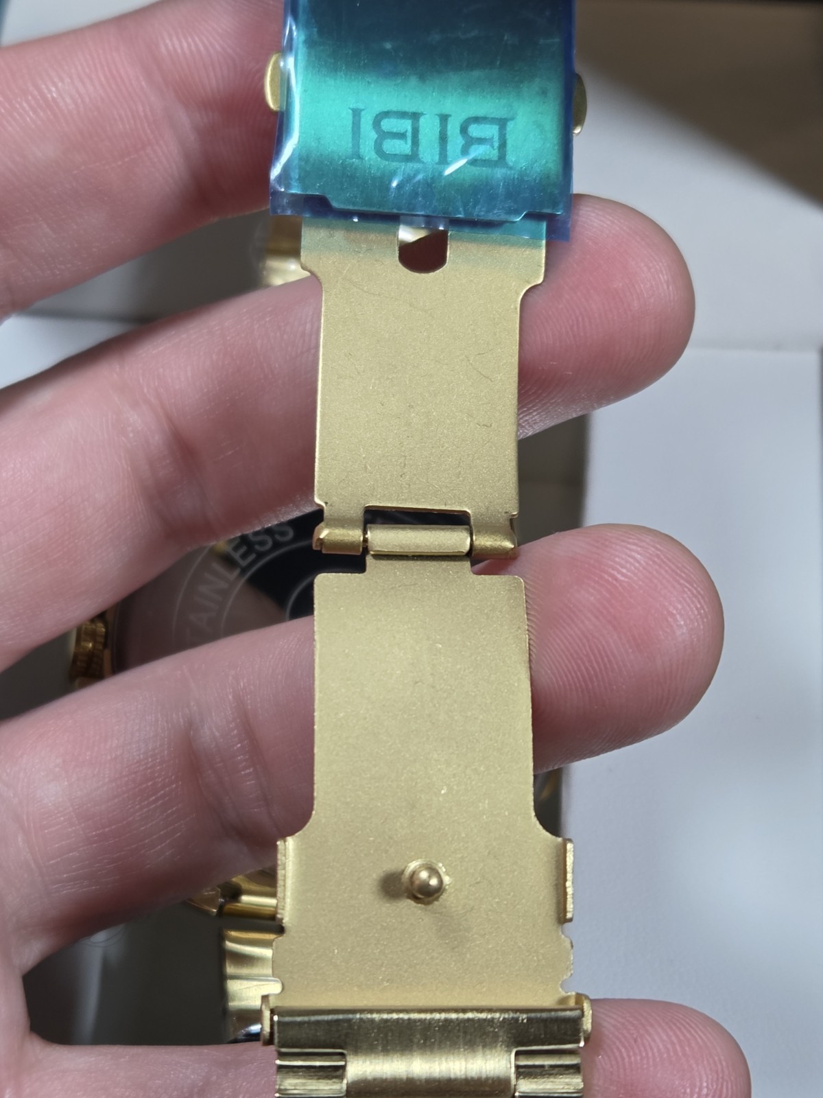 BIBI Luxury Watch B0196 Gold Dial, Gold Case, Gold Bracelet, Chronograph Date