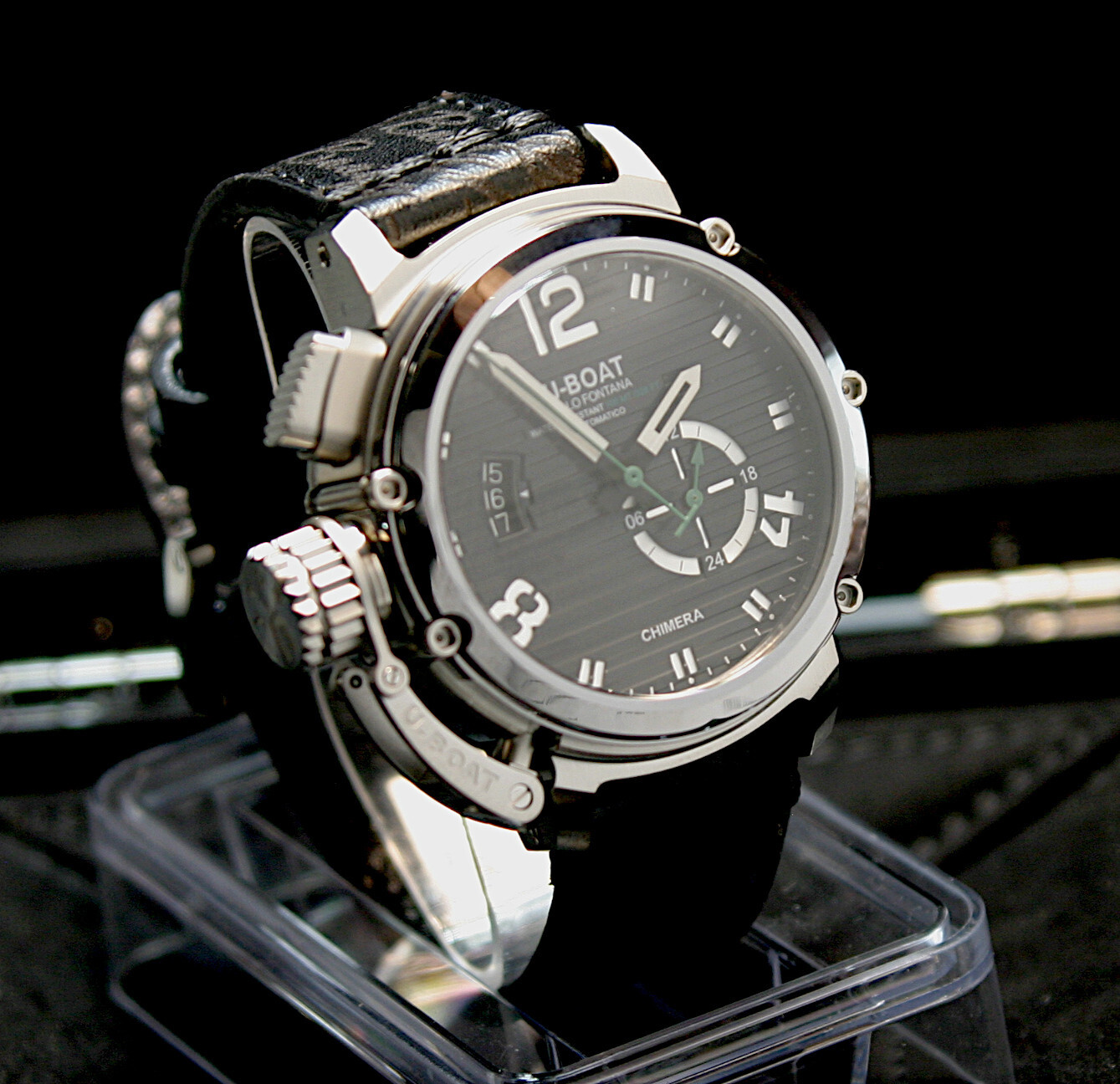 U-Boat 9605 Chimera 46mm SS Black Automatic 10ATM Unworn