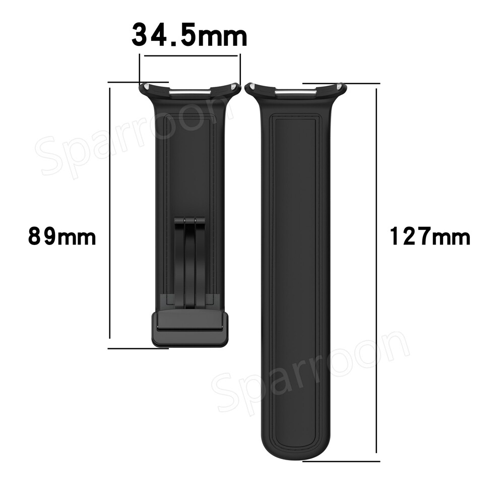 Magnetic Silicone Leather Strap Watch Band For Samsung Galaxy Watch 7 Ultra 47mm