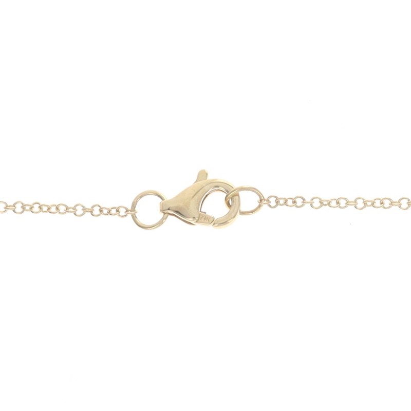 Yellow Gold Lapis Lazuli & Diamond Crescent Moon & Star Necklace 14k Adjustable