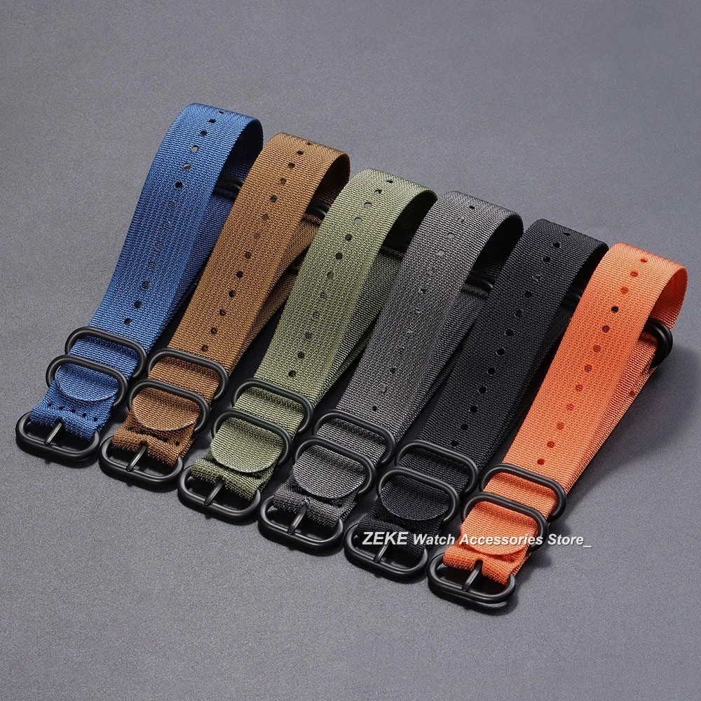 18mm 20mm 22mm 24mm Ballistic Durable Military Nylon Wrist Watch Band Strap