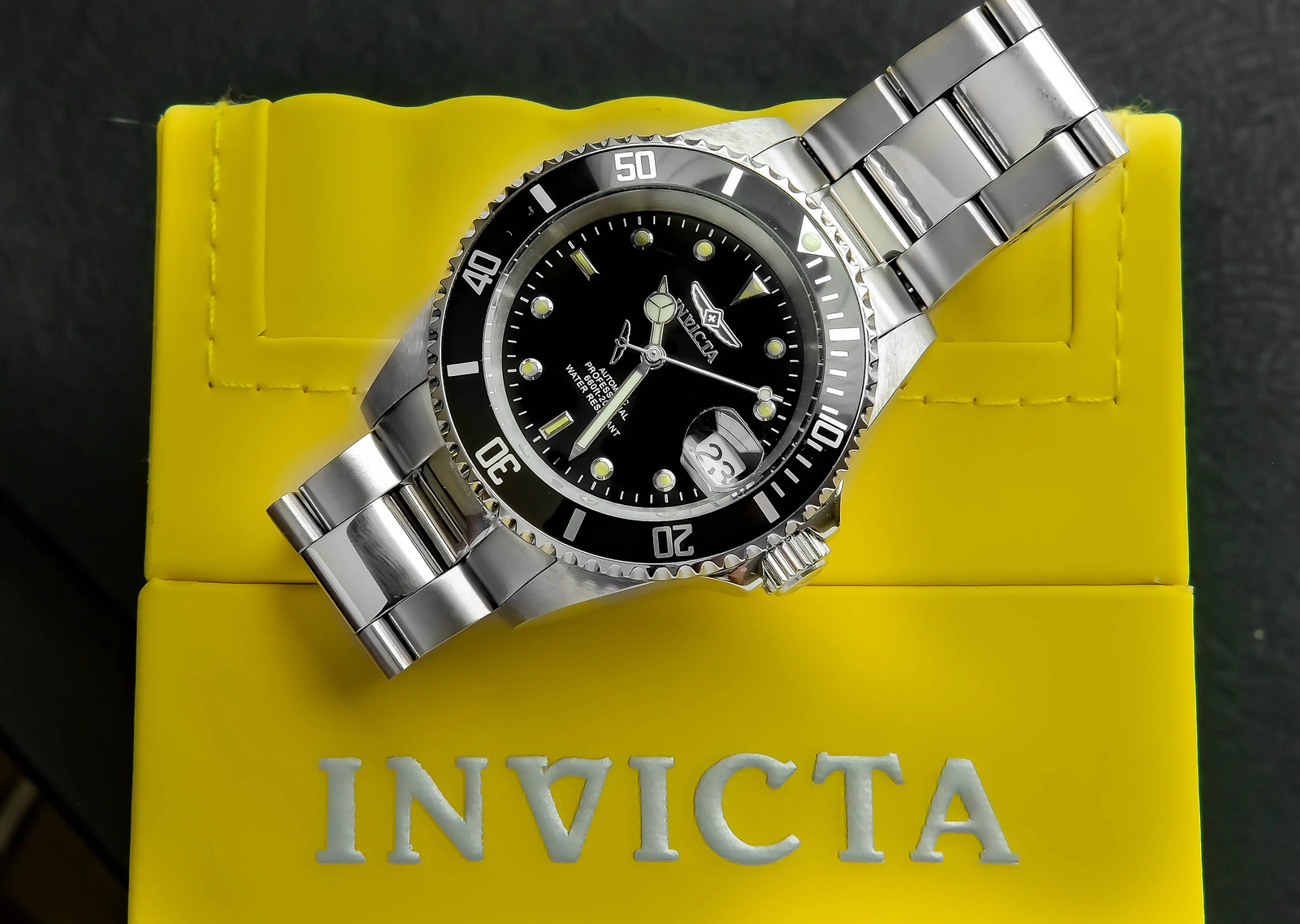Invicta Men’s Pro Diver Automatic Black Dial 40mm Stainless Steel Watch