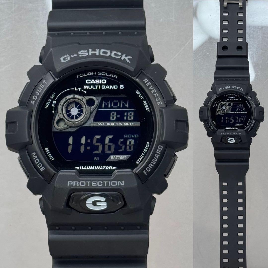 G SHOCK GW 8900A Radio Solar Black Inverted LCD Working