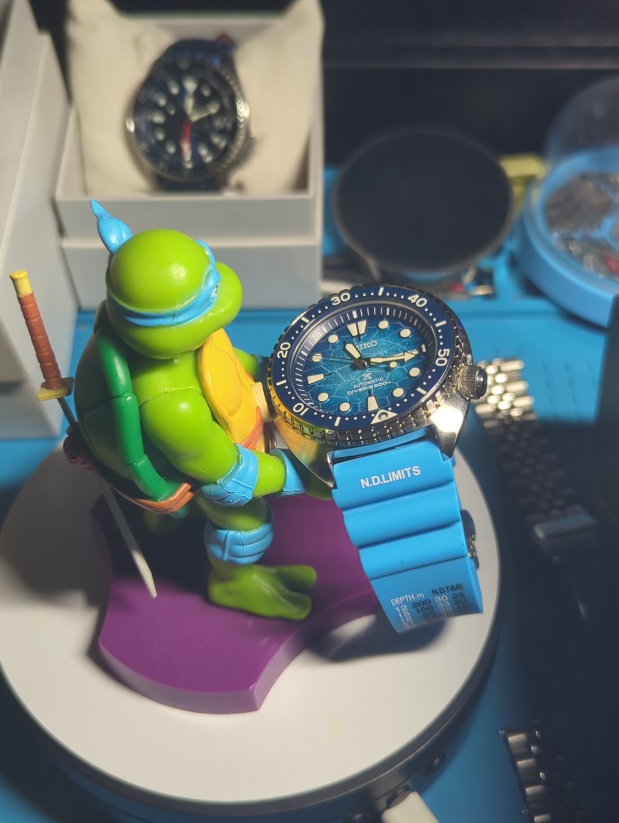 Mint Seiko Prospex Blue Unisex Adult Watch – SRPH59 Full Set