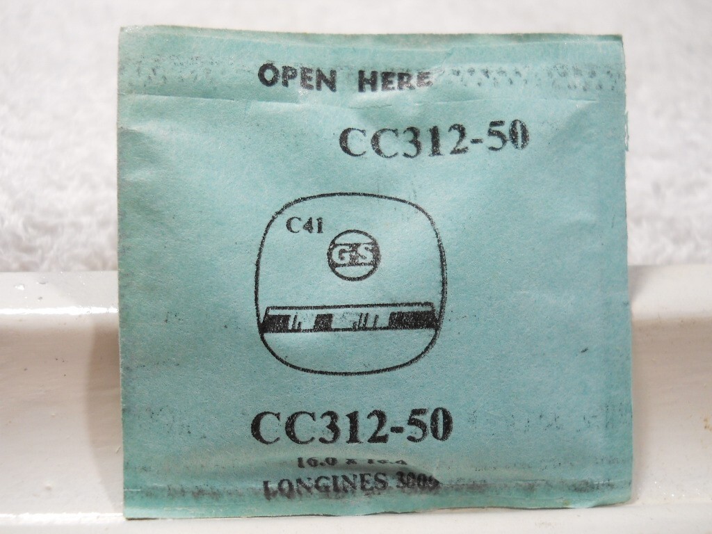 GS CT312-50 Watch Crystal Fit Longines 3009 – 16.0 x 16.0 mm Replacement Repair