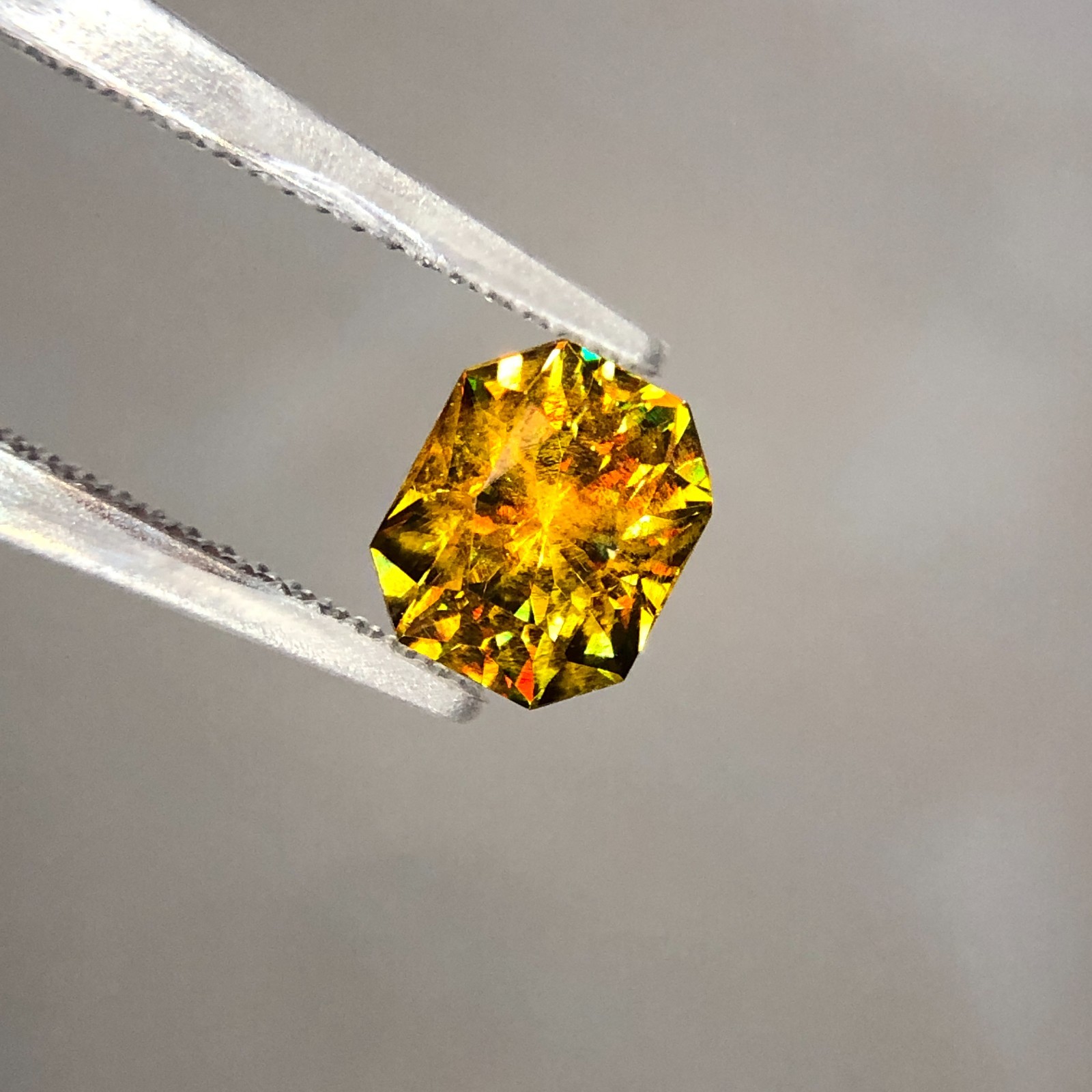 1.75Ct Natural Full Fire Sphene Titanite | Step Cut | Gemstone For Jewelry