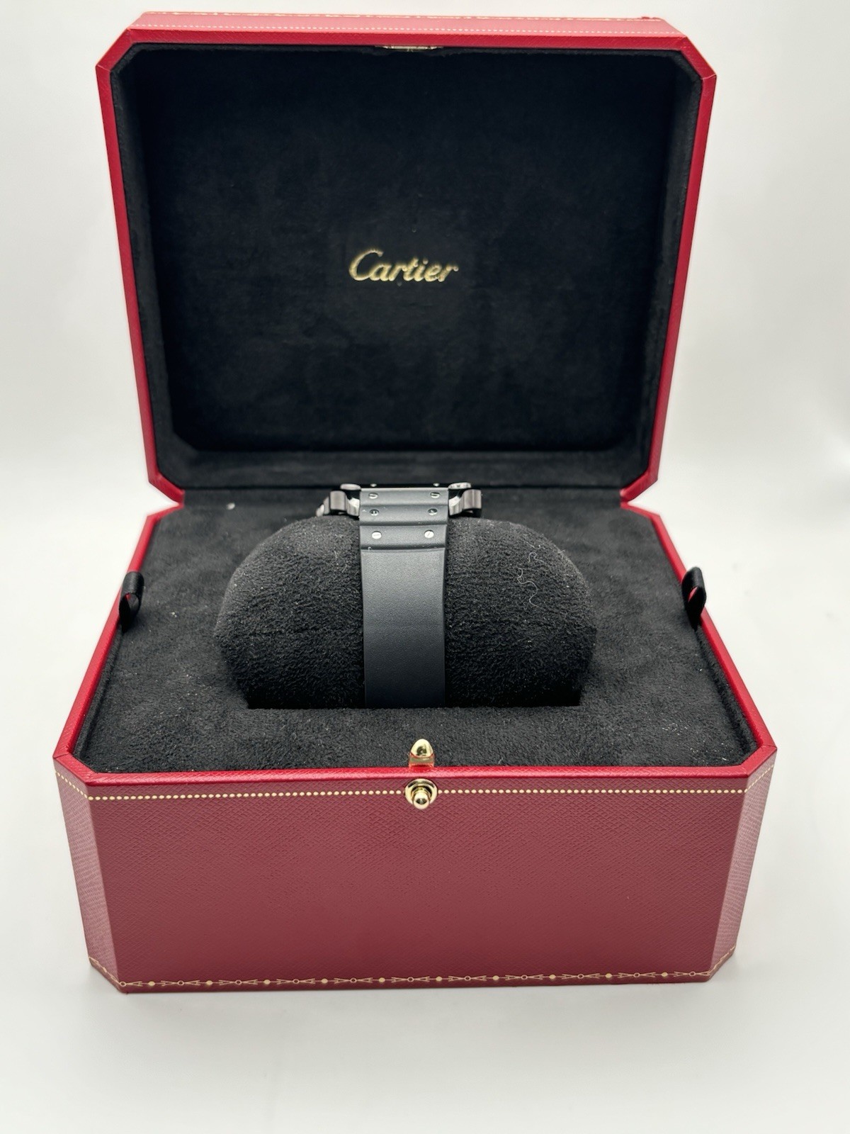 Cartier Santos de Cartier, Black Dial. Luxury. WSSA0039