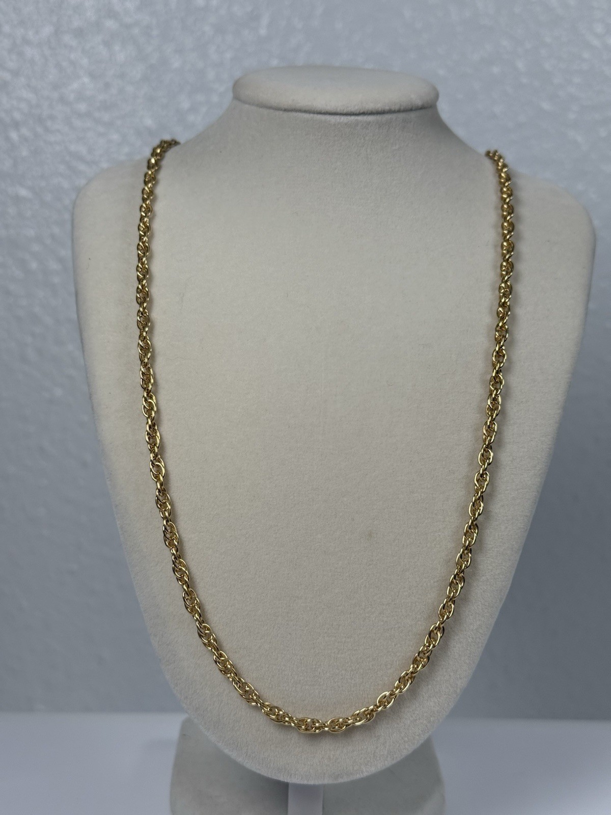VTG Speidel 1/20 10K TGF GF Rope Chain Necklace 30” Yellow Gold Filled 3.7mm
