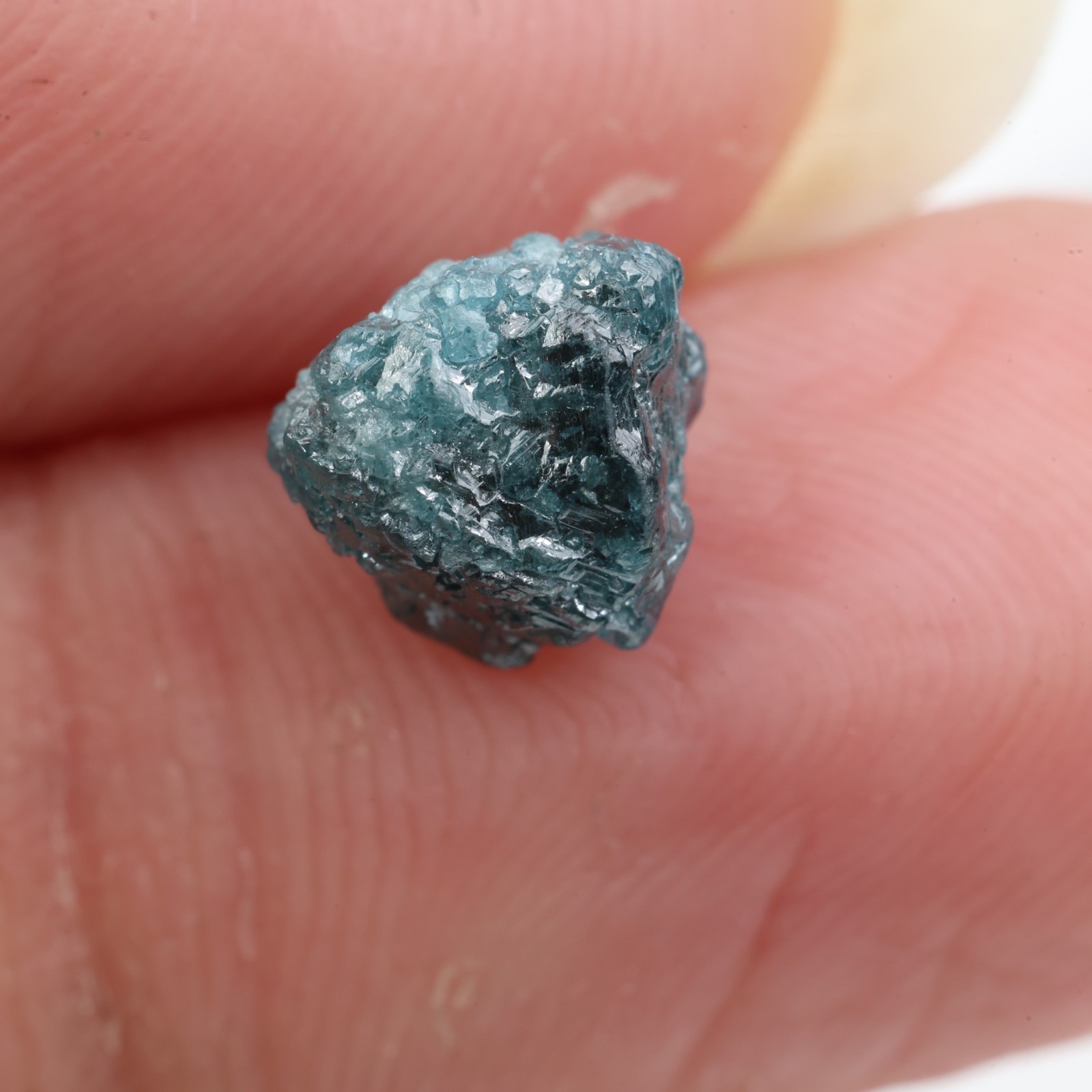 2.04Ct Natural Blue Color Rough Diamond Uncut Loose Raw Diamond For Wedding Ring