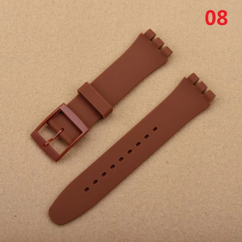 Wrist-Watch Band Strap For Swatch 16 /17 /19 / 20mm Rubber Silicone Replacement
