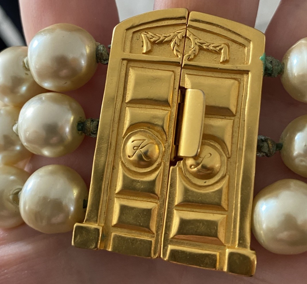 Karl Lagerfeld French Window French Door Necklace RARE investment Piece