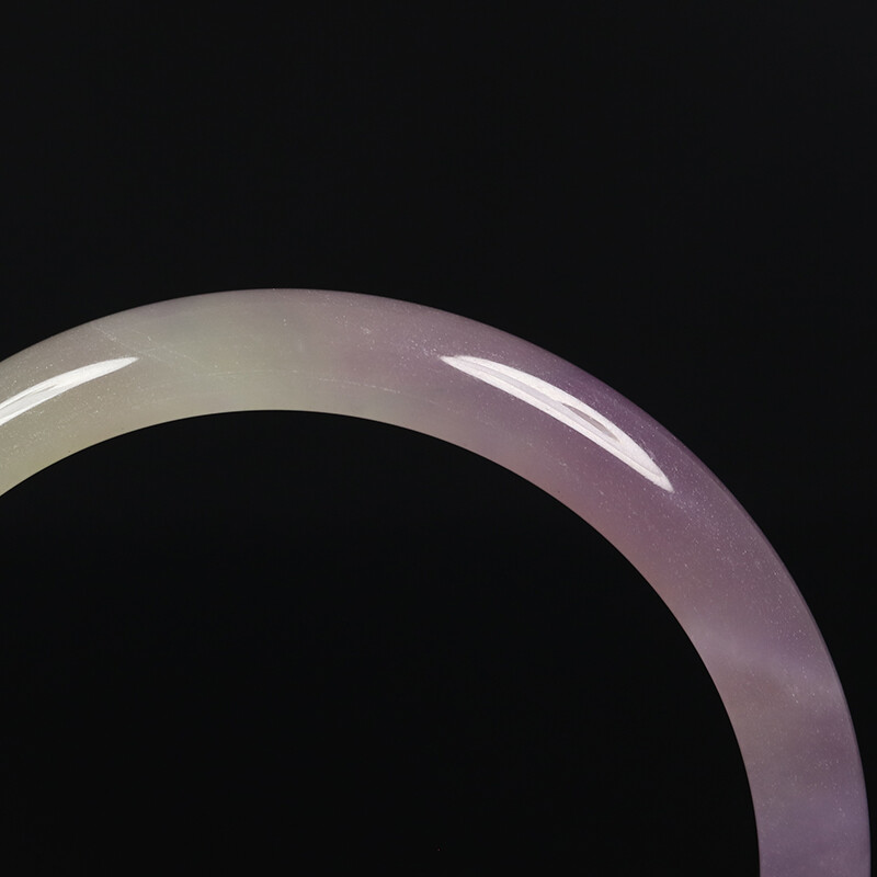 62mm Lavender Purple Icy Jadeite Jade Bangle Bracelet Women’s Chinese Jade 11221
