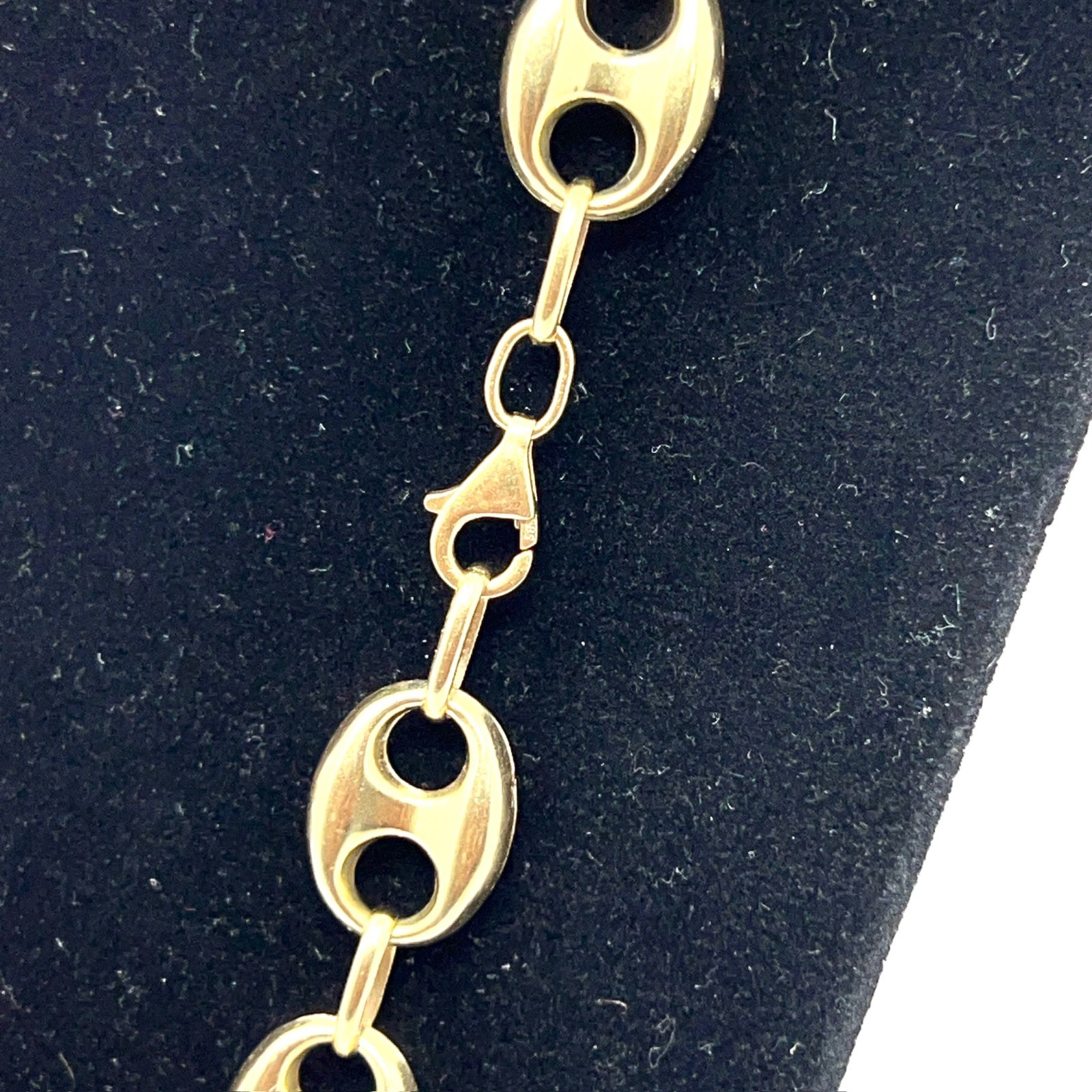14k Solid Yellow Gold Mariner Puffed Link Necklace 24 Inches – 12.3mm – 29 Grams