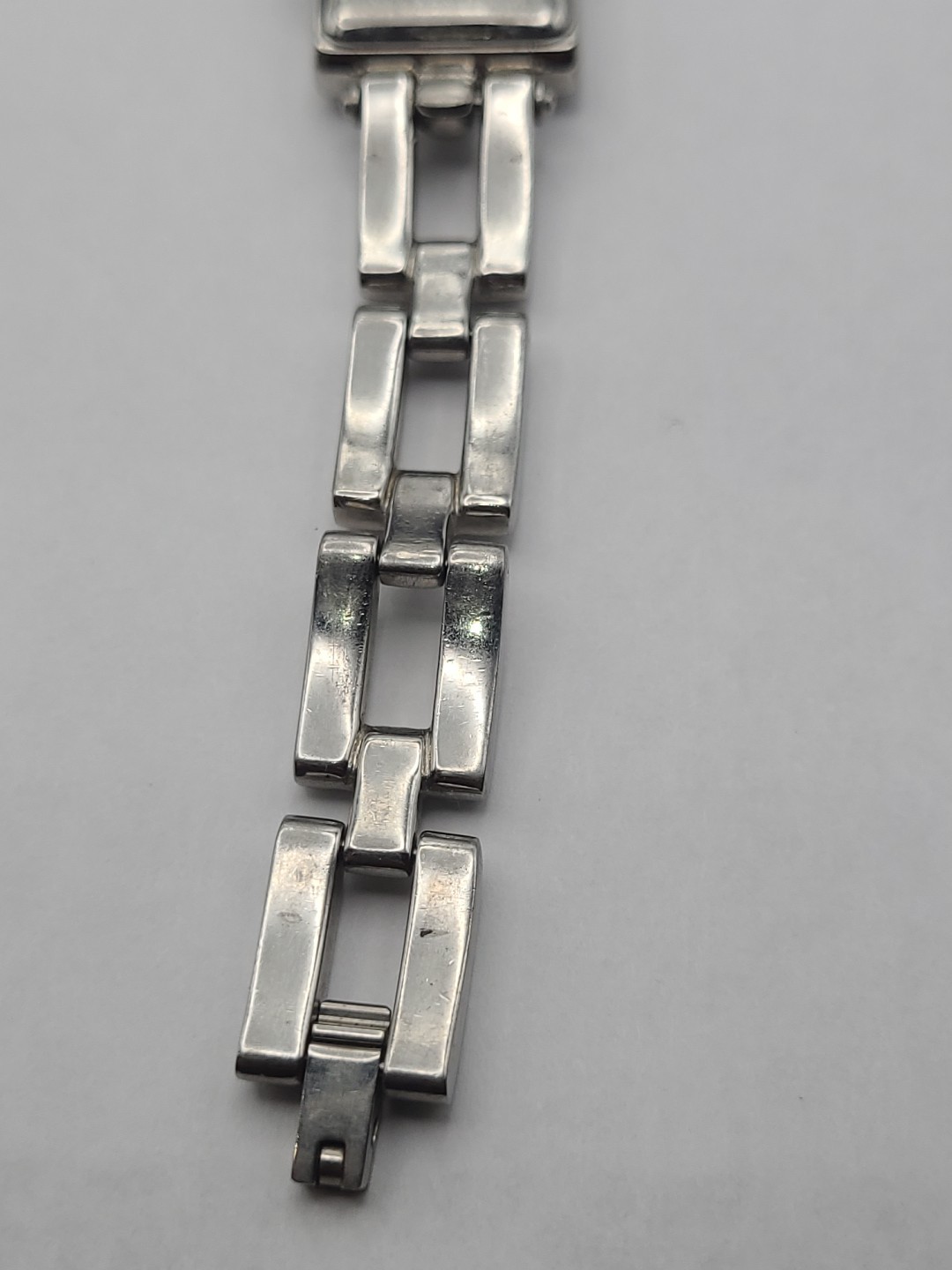 Vintage Fossil Womans Watch ES-8956 F2 Blue Dial New Battery Working