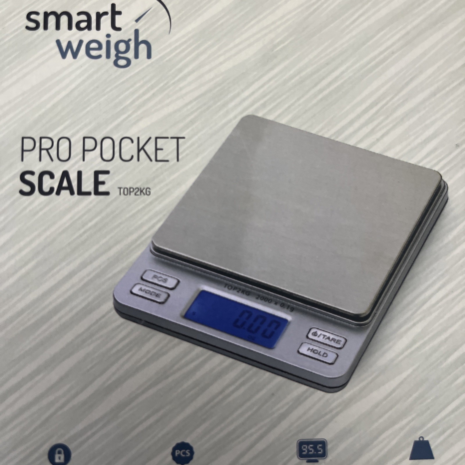 Smart Weigh Digital Pro Pocket Scale 500g x 0.01 Grams Precise Weighing Professi