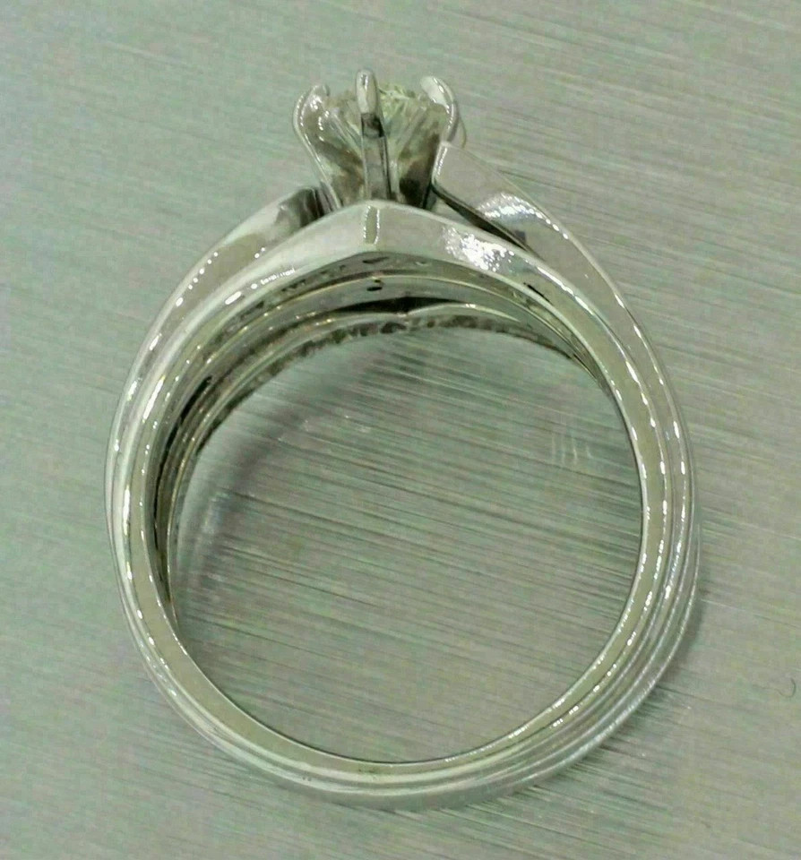 14K White Gold Finish 2.30CT Lab Created Marquise Diamond Wedding Ring