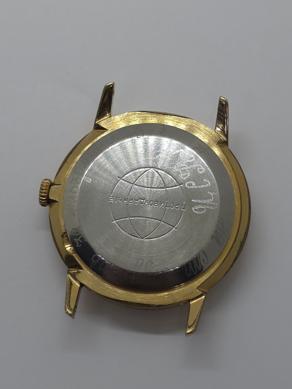 Vintage Raketa USSR Cal. 2601 Working Very Well Gold Plated AU10- Watch Good Loo
