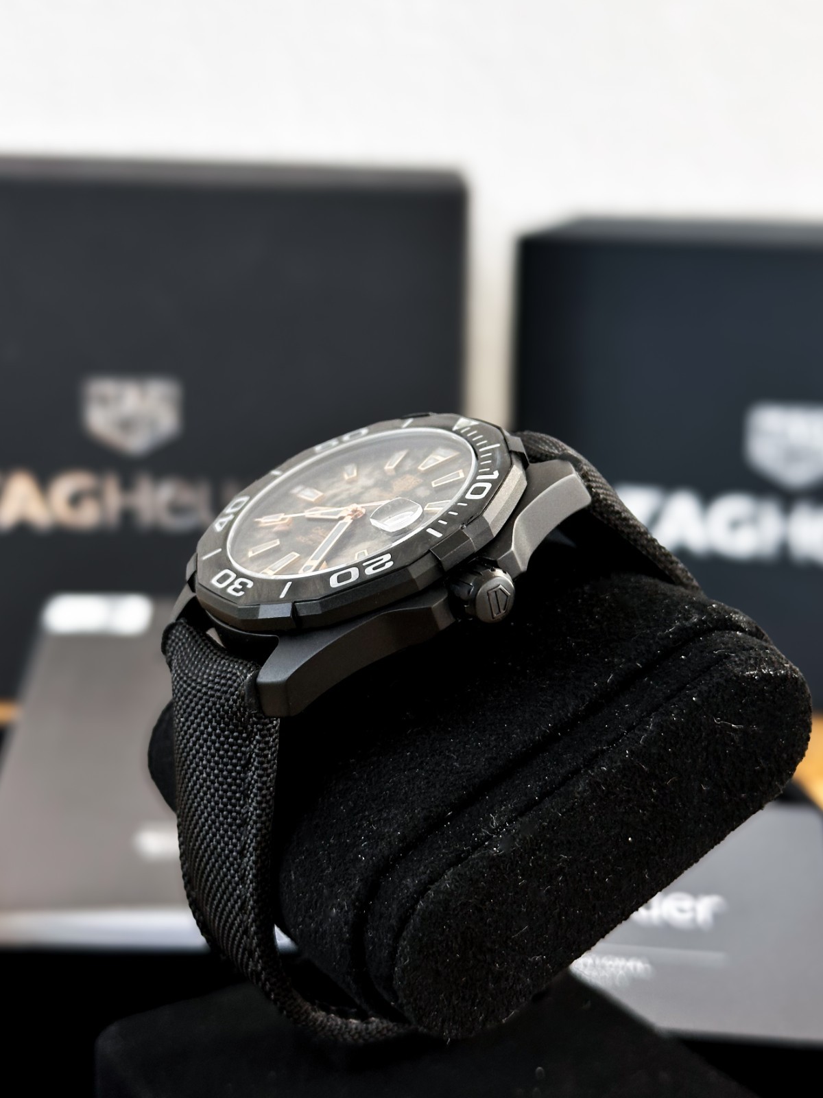 TAG Heuer Aquaracer Carbon Limited Edition | WBD218A.FC6445 | Rose Gold Titanium