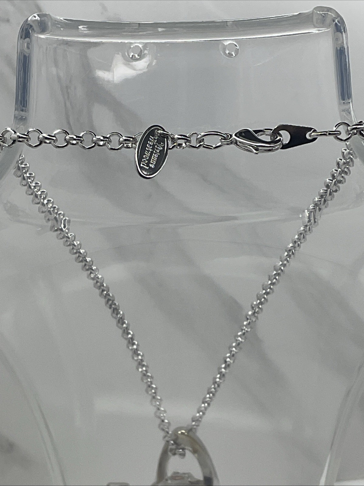 Vivienne Westwood Vintage Large Bas Relief Orb Necklace, 40cm Chain, Orb 6 X 4cm