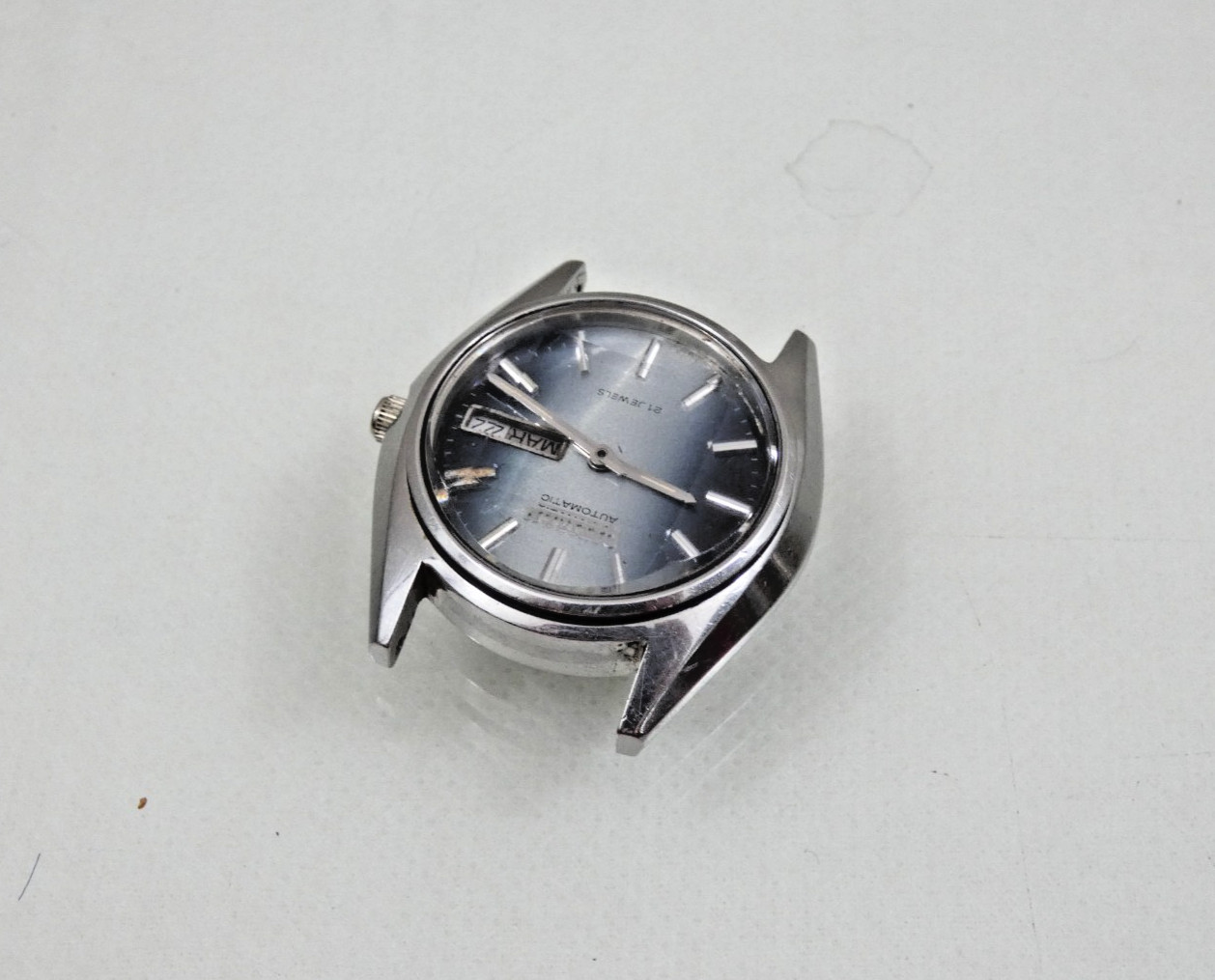 VINTAGE CITIZEN AUTOMATIC WATCH faceted crystal 6501 / 61-0593